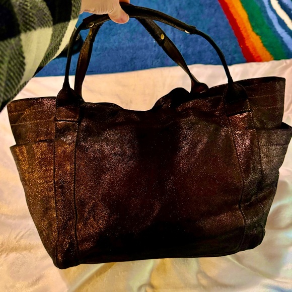 Anat Marin Aversa bag Soft Leather Red Metallic - Picture 2 of 9